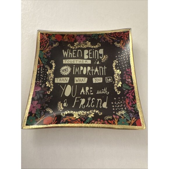 NATURAL LIFE Other - Being Together with a Friend Jewelry Tray Gold And Floral Natural Life D18